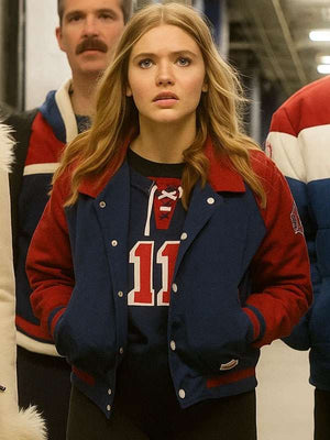 A Bills Love Story Holland Roden Varsity Jacket - side view