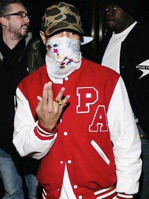 Pharrell Williams Varsity Jacket - back view