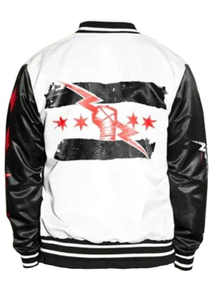 CM Punk Varsity Jacket - back view