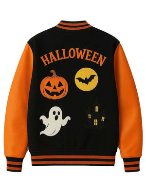 Haunted House Skeleton Varsity Jacket