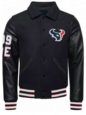 JJ Watt Houston Texans Varsity Jacket - detail view