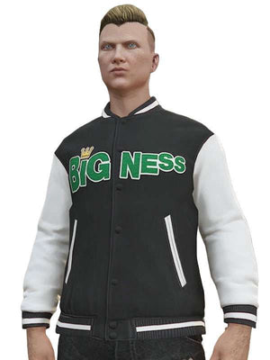 Bigness Crowned Varsity Jacket - side view