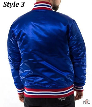 Starter 90’s NBA Detroit Pistons Inspired Blue Jacket.