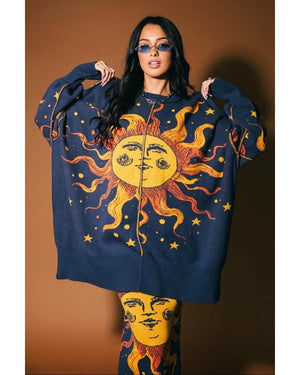 The View 2026 Whoopi Goldberg Sun Print Oversized Sweater