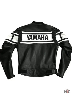 Yamaha Motorcycle Black Leather Jacket