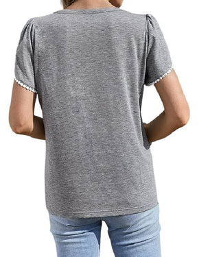 Baylen Out Loud S02 Gray Pleat Sleeve Tee