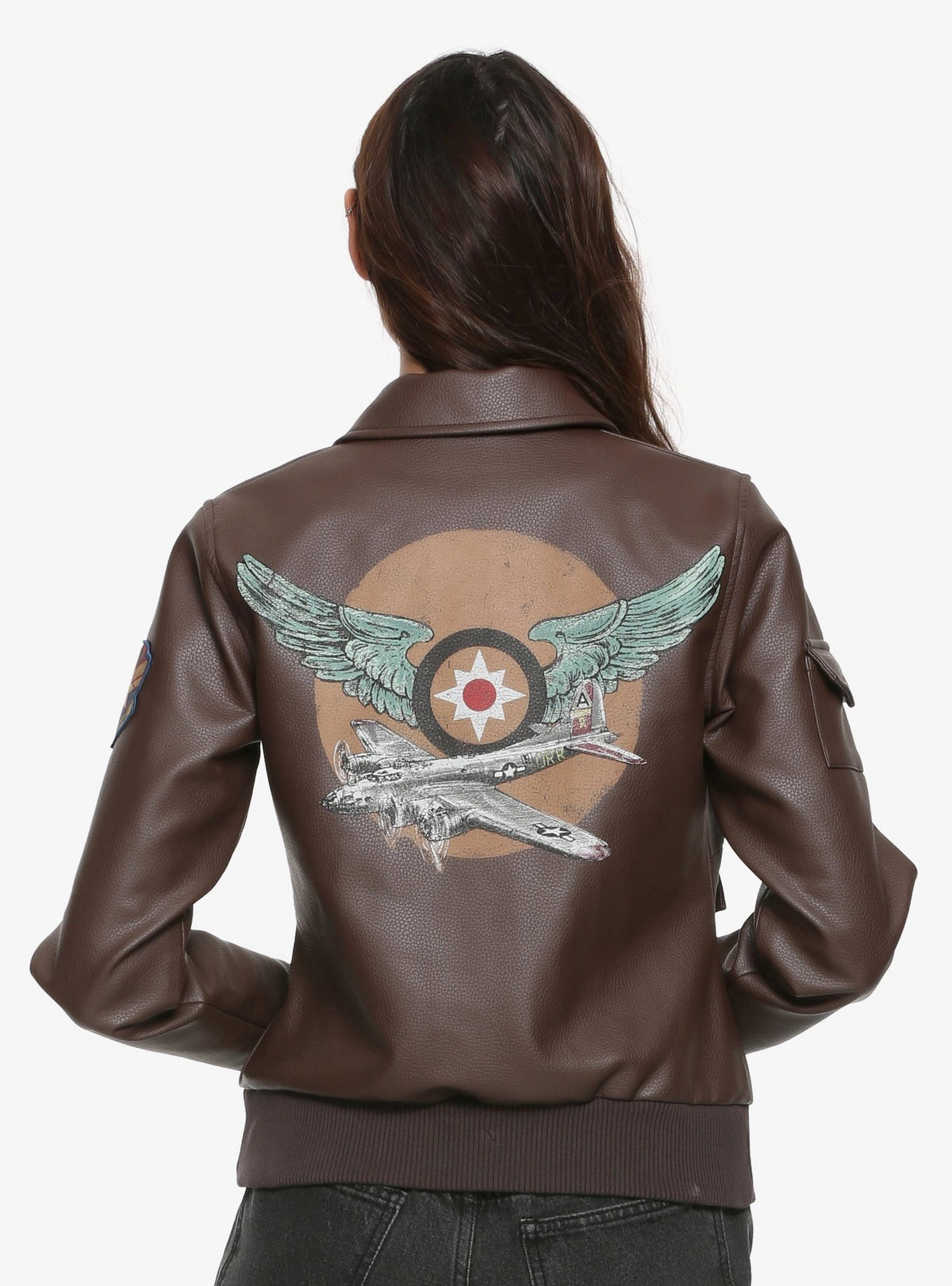 Captain Marvel Brie Larson Flight Bomber Jacket - view 2