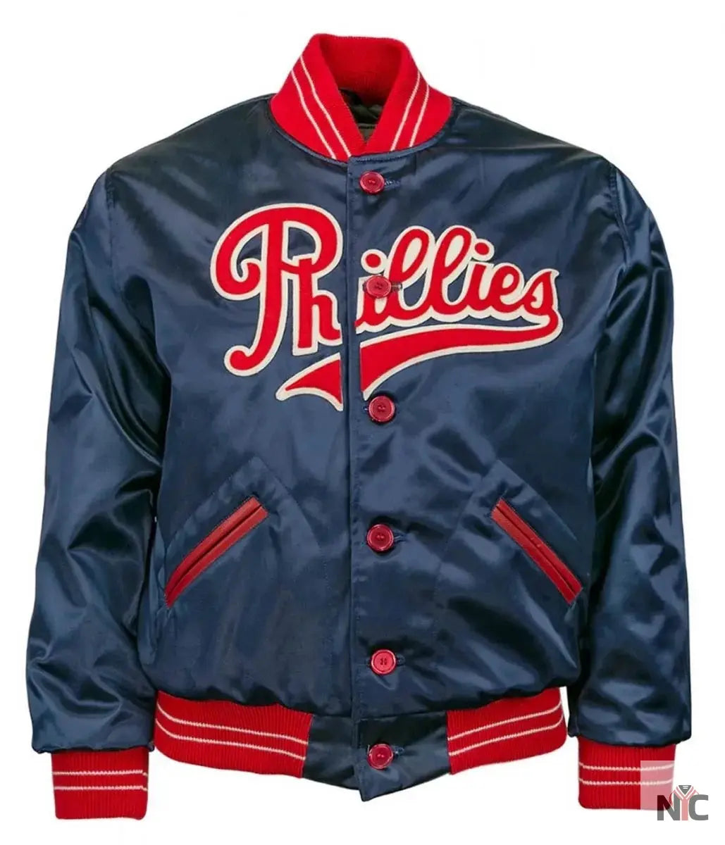 1937 Philadelphia Phillies Inspired Satin Jacket
