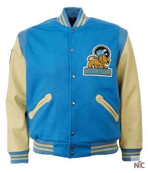 1952 Detroit Lions Cream and Blue Jacket