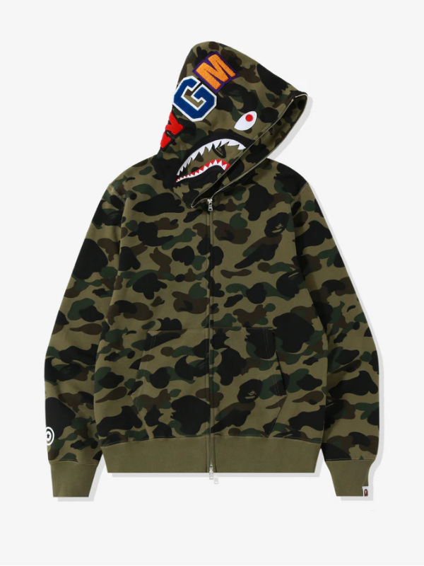 1st Camo Shark Full Zip Hoodie
