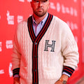 Travis Kelce V-Neck Cable-Knit Cardigan
