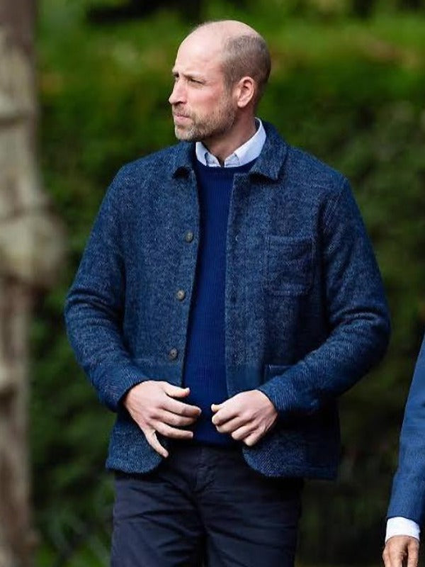 Prince William Blue Wool Jacket - view 2