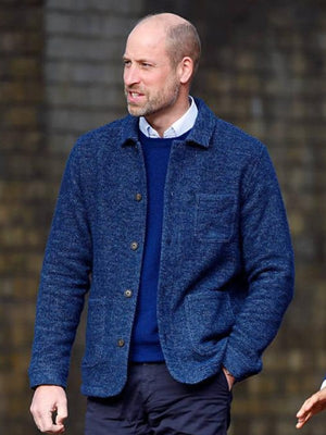Prince William Blue Wool Jacket - view 3
