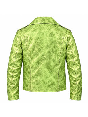Street Fighter Premiere Seth Rollins Green Biker Jacket - view 3