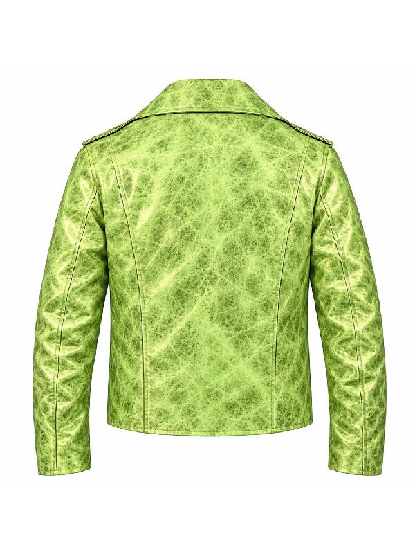 Street Fighter Premiere Seth Rollins Green Biker Jacket - view 3