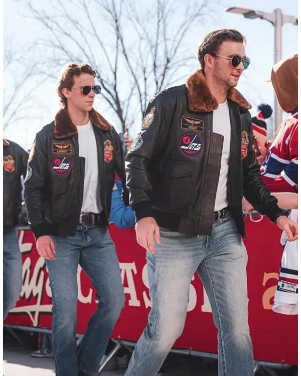 2026 Aviator Heritage Brown Leather Bomber Jacket
