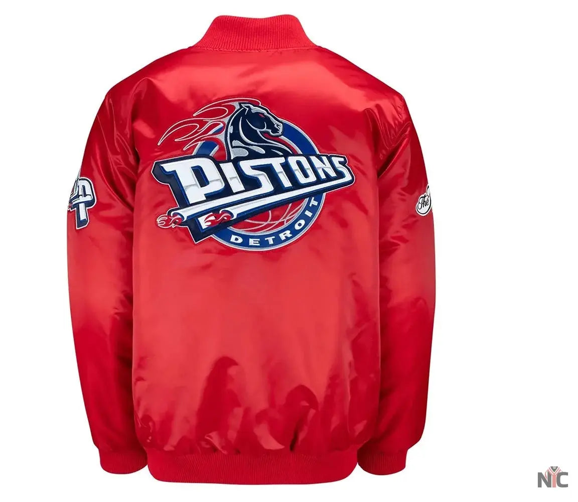 20th Anniversary Detroit Pistons Inspired Red Jacket