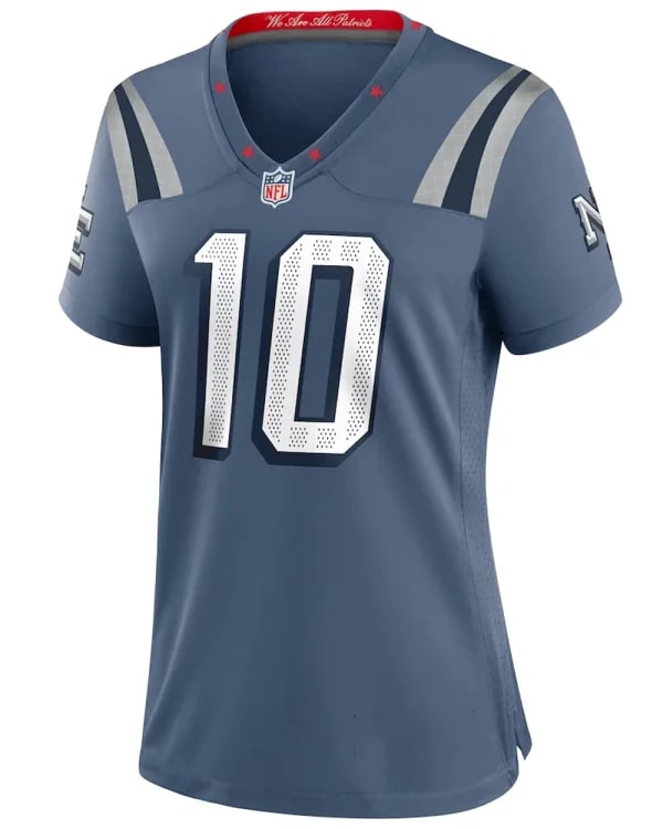 New England Patriots Drake Maye 2025 Rivalries Jersey