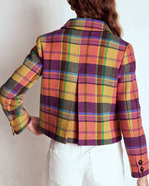 Ghosts Rose McIver Colorful Plaid Jacket