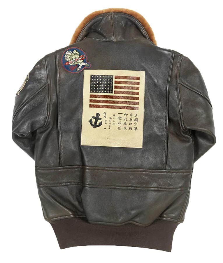 Top Gun Womens Brown Leather Jacket - view 2