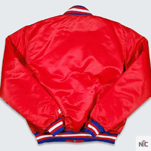 76ers Philadelphia Sixers Vintage Red Jacket