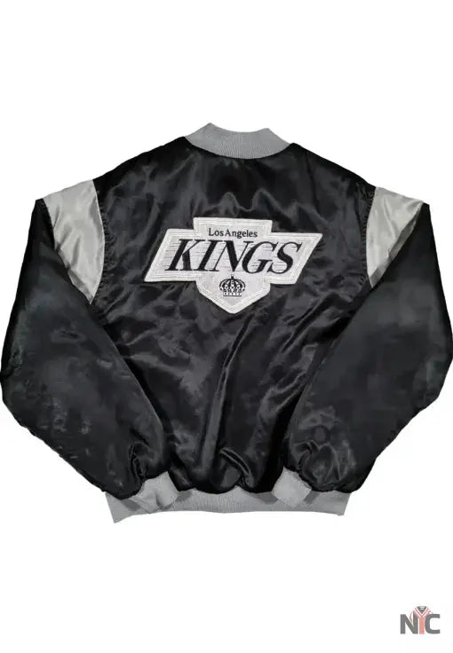 80’s Los Angles Kings Black Satin Jacket