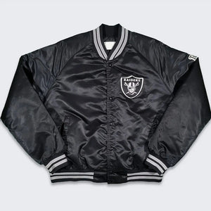 80s Los Angeles Raiders Bomber Varsity Jacket