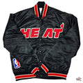 90s Miami Heat Inspired Satin Black Jacket