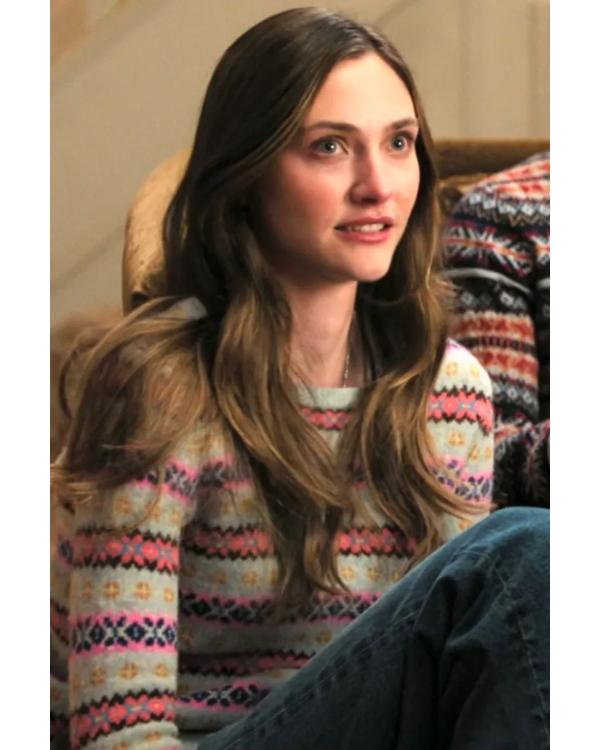A Merry Little Ex-Mas 2025 Emily Hall Grey Fair Isle Sweater