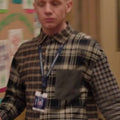 Abbott Elementary S06 Chris Perfetti Patchwork Plaid Shirt
