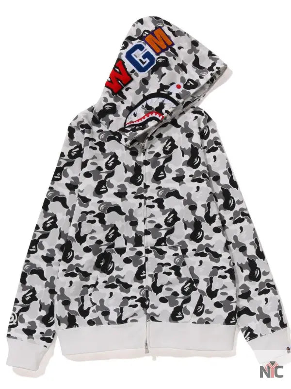Abc Camo Shark Full Zip Hoodie