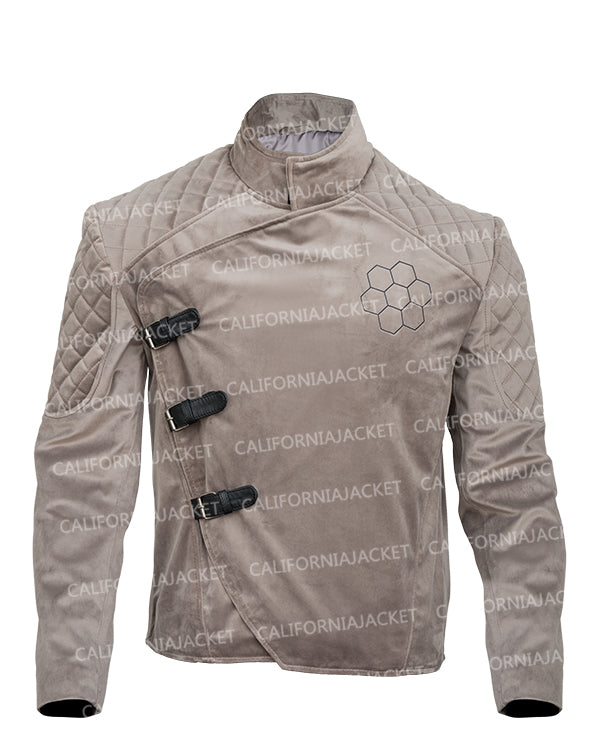 The Beekeeper 2024 Jason Statham Brown Quilted Jacket - view 4