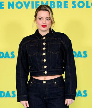 Adriana Torrebejano Coartadas Photocall Denim Jacket