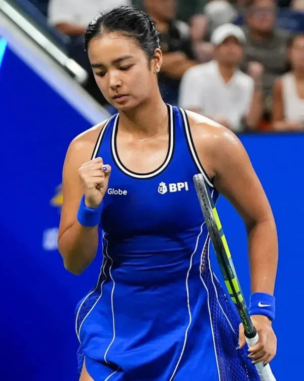 Alexandra Eala 2026 US Open Blue Dress