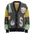 All American S8 Bre Z Grey Distressed Cardigan