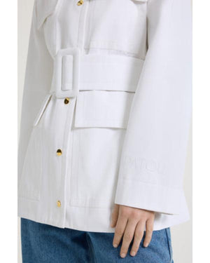 All’s Fair S01 Kim Kardashian White Belted Safari Jacket