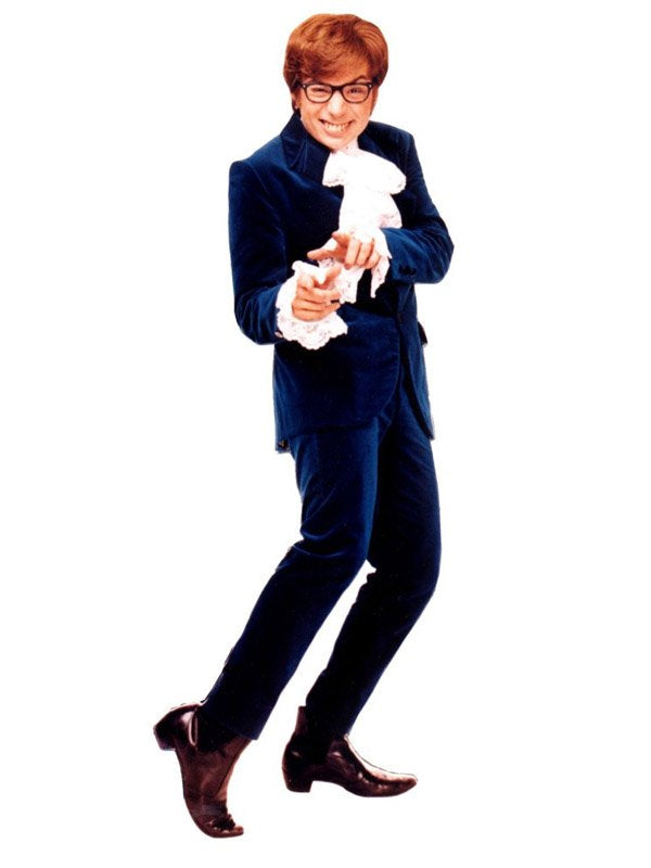 Austin Powers Mike Myers Blue Velvet Suit