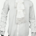 Austin Powers White Ruffle Shirt