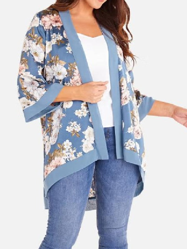 BBC Morning Live 2026 Yvonne Cobb Blue Floral Kimono