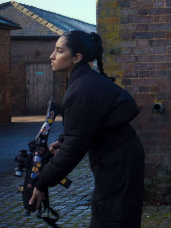 Black Doves S02 Ambika Mod Black Bomber Jacket