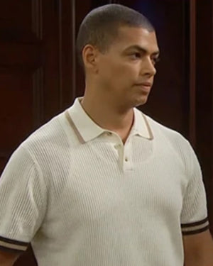 Bold And The Beautiful 2026 Delon De Metz Knit Polo Shirt