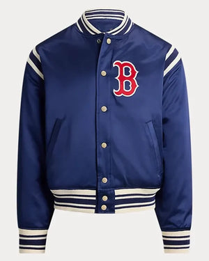Boston Red Sox Blue Varsity Bomber Jacket