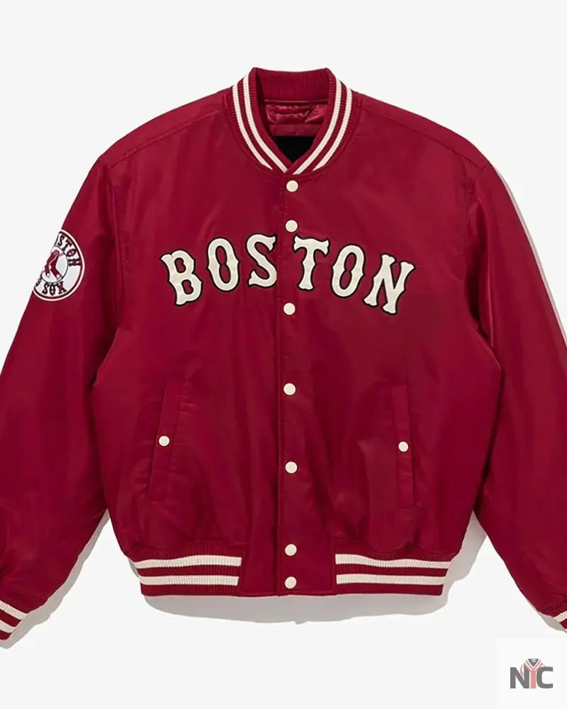 Boston Red Sox Red Cooperstown Satin Jacket