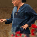 Woody Harrelson Brothers 2026 Blue Patchwork Top