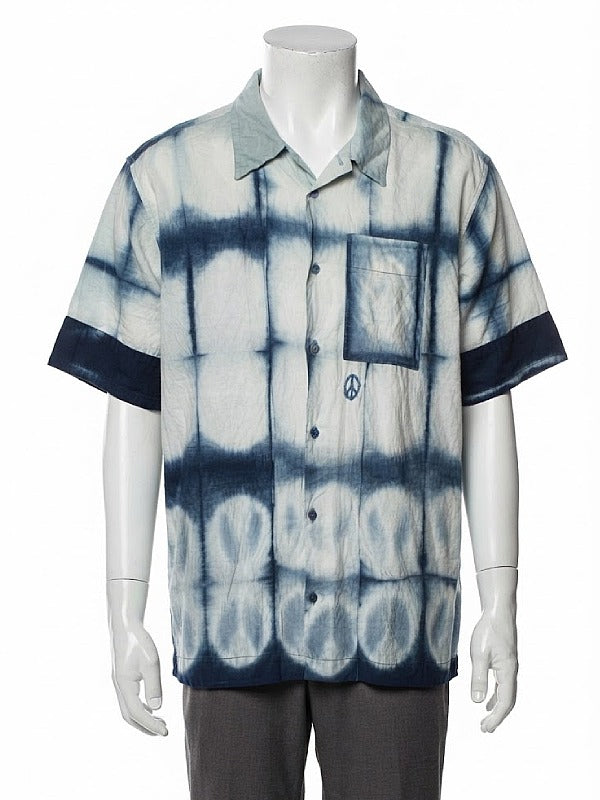 Brothers 2026 Woody Harrelson Blue Tie-Dye Shirt