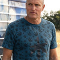 Brothers S01 Woody Harrelson Leaf-Print T-Shirt