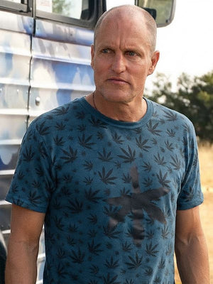 Brothers S01 Woody Harrelson Leaf-Print T-Shirt