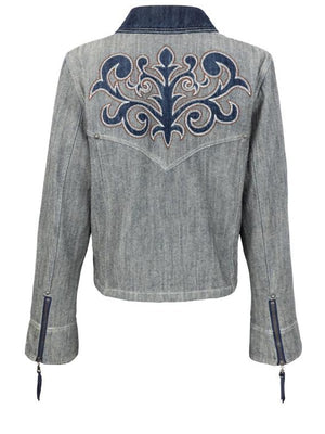 Brynn Godenir Heartland S20 Blue Printed Jacket - view 2
