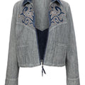 Brynn Godenir Heartland S20 Blue Printed Jacket