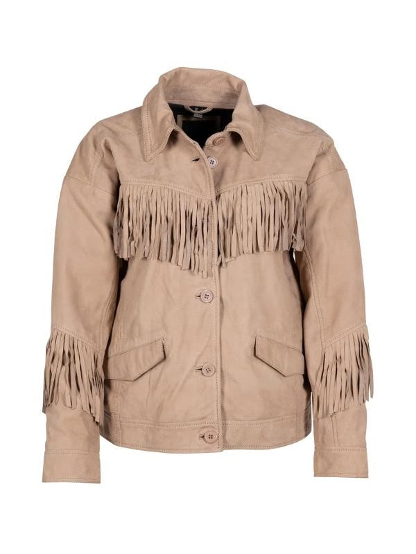 Brynn Godenir Heartland S20 Suede Fringed Leather Jacket